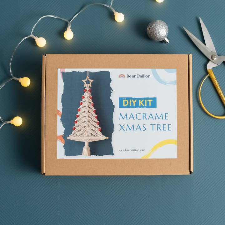 BeanDaikon - Wholesale DIY craft kit - Macrame Xmas Tree Craft Kit For Christmas Activity K623