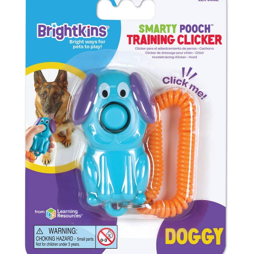 Hunger for Words and Brightkins - Wholesale Pet Toy - Dog - Brightkins™ Smarty Pooch Training Clicker- PUPPY