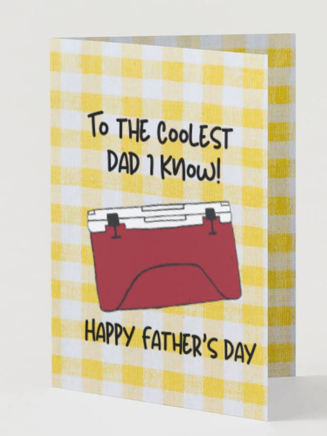 Father's Day Greeting Card: Coolest Dad! for wholesale by Chika Paper Studio
