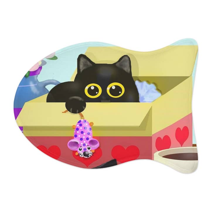 Mousey Cat Pet Feeding Mat and other Purchase Wholesale feeder fish. Free Returns & Net 60 Terms on Faire trending on Faire.