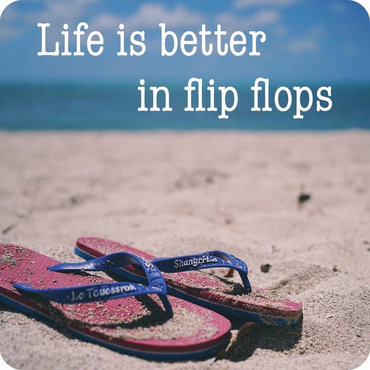COASTER Flip Flops | Funny Party Gift | Home Bar Decor
for wholesale by Drinks on Me
