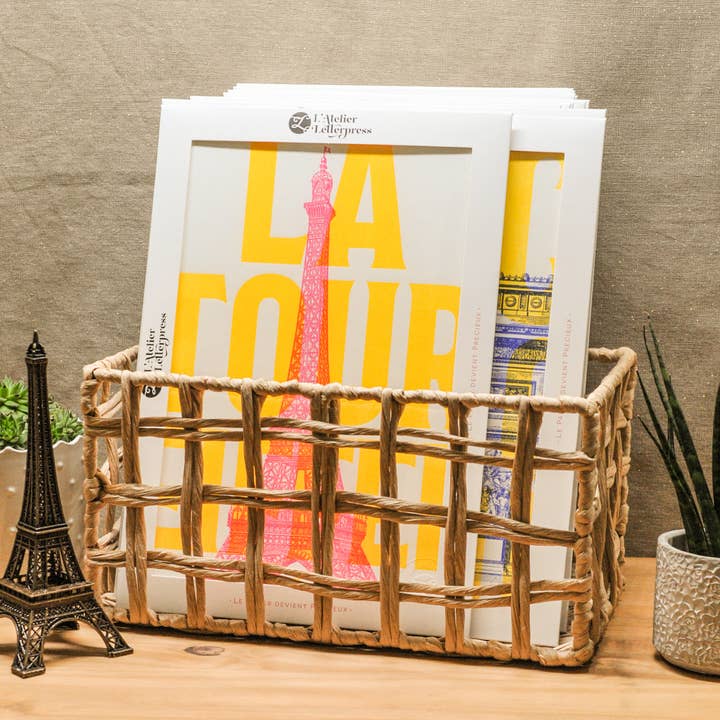 L'Atelier Letterpress - Wholesale Art Print - Letterpress Art Print Tour Eiffel (Paris, neon)4