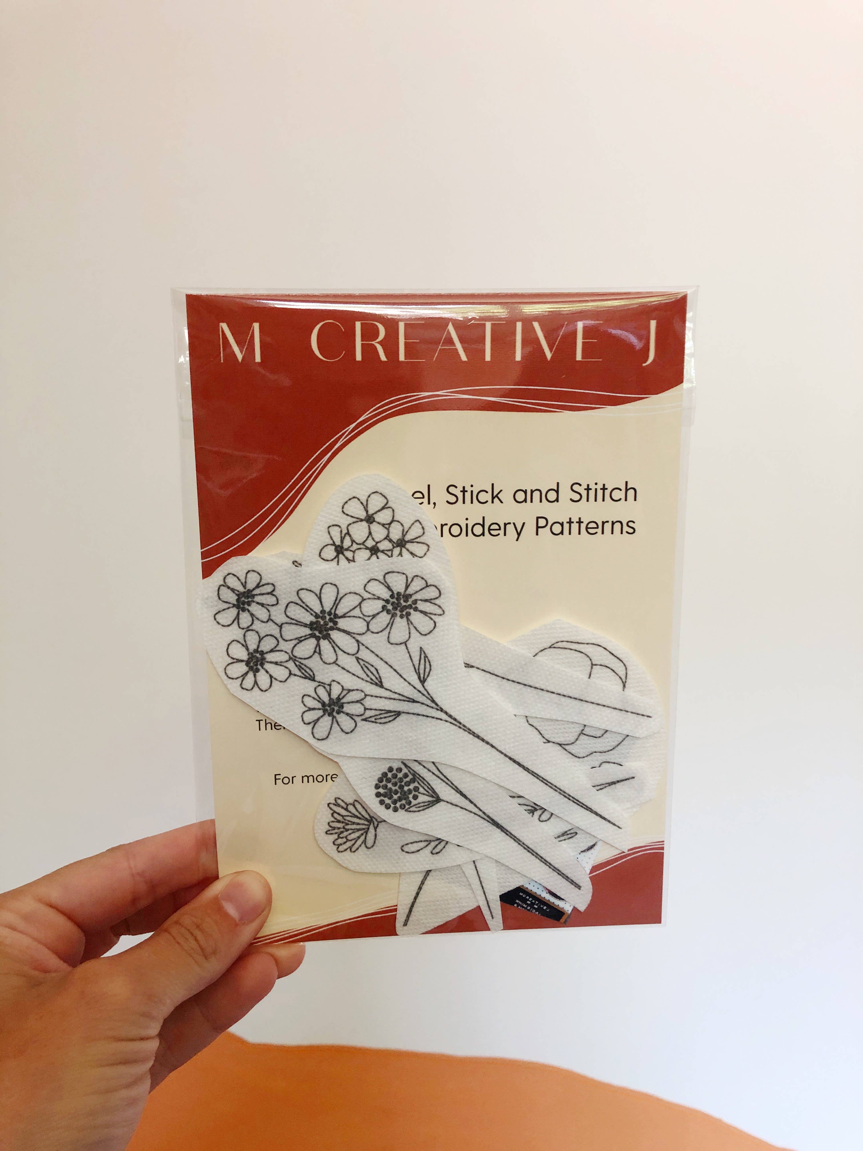 MCreativeJ - Wholesale Embroidery/Cross Stitch Supplies - Wildflower Stems Embroidery - Peel Stick & Stitch Patterns5