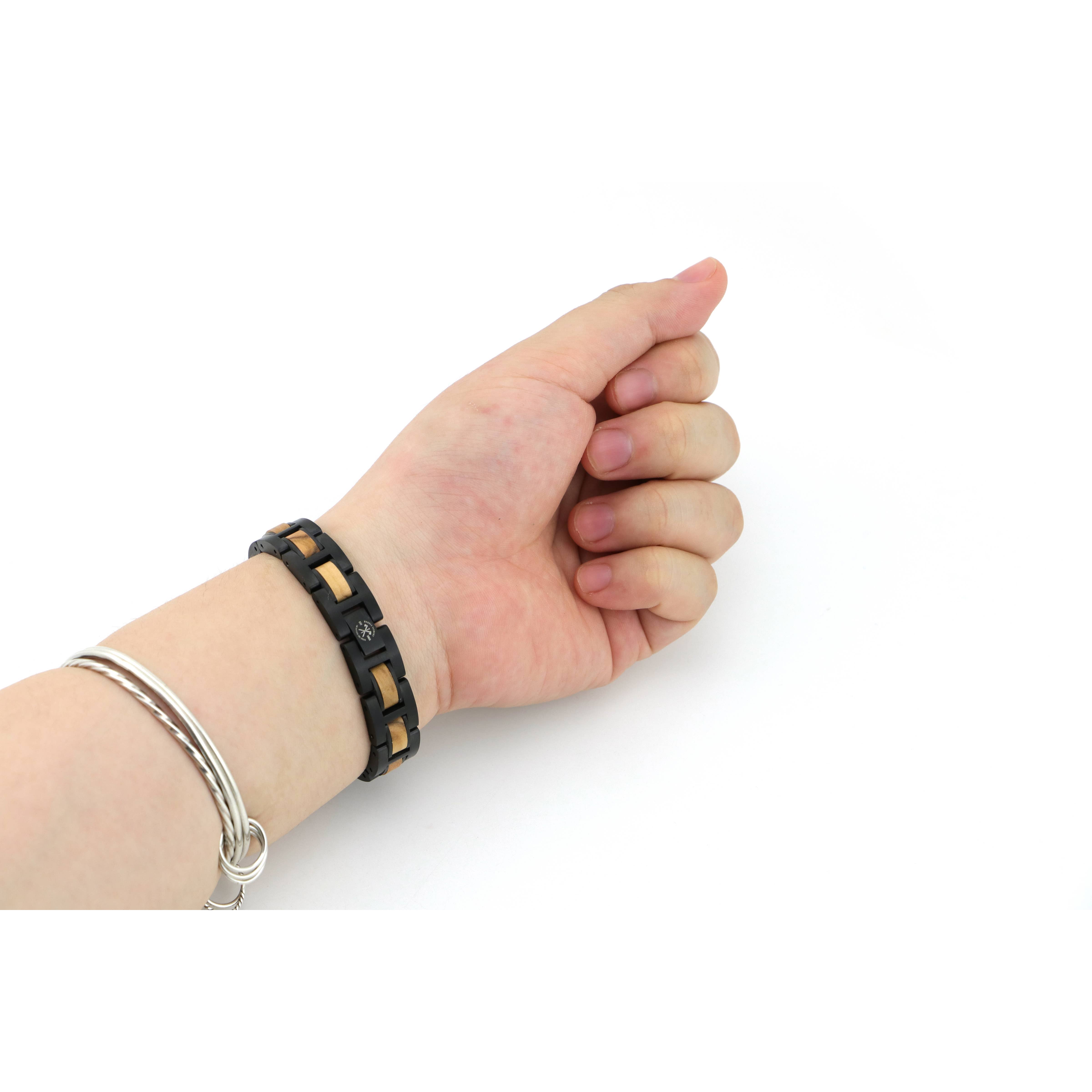 Wooden Element - Wholesale Watch Band/Strap - Women's - Mykonos- Wood & Metal Bracelet4