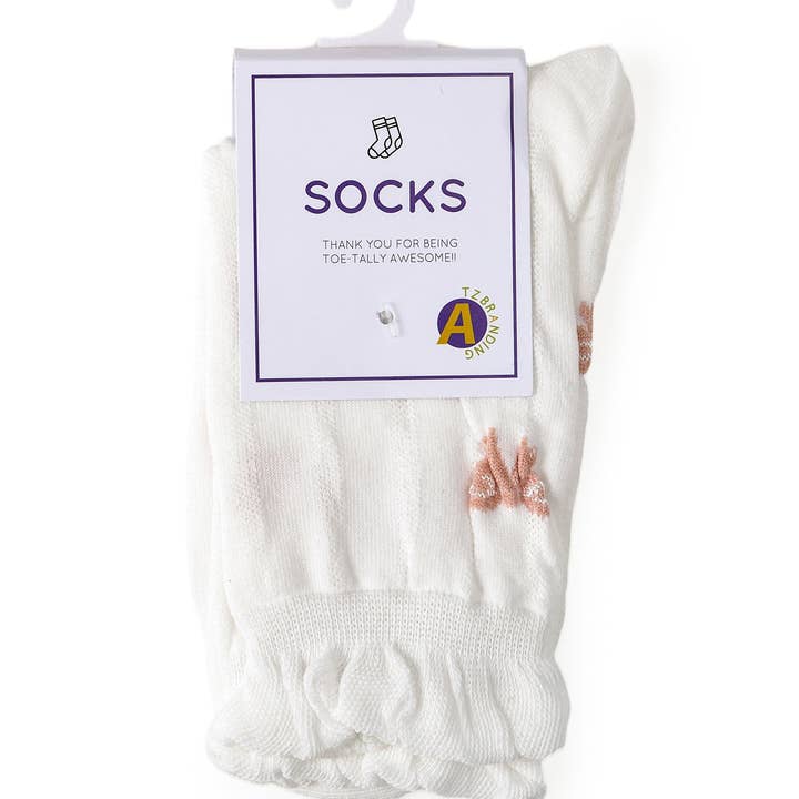 Funkyrel® Atzbranding Limited – Engroshandel Strømper - Dame – Rufia - hvide strømper med rullede kanter til kvinder13