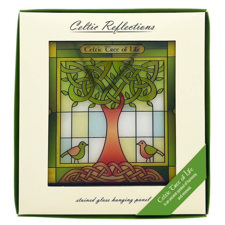 Dublin Gift Company - Wholesale Suncatcher - Tree of Life Stained Glass Window Hang1