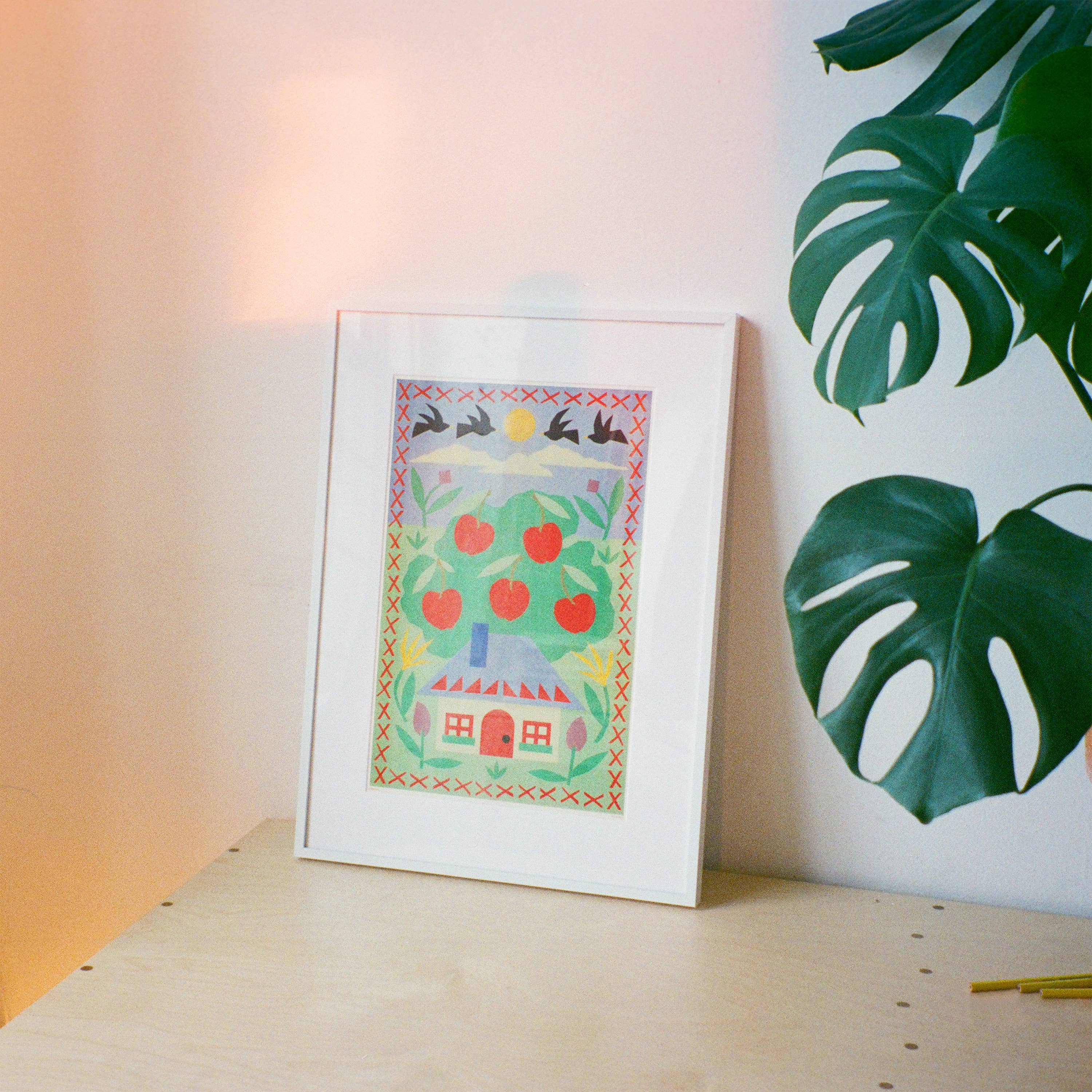 Sunroom - Wholesale Art Print - Cottage Risograph Print1