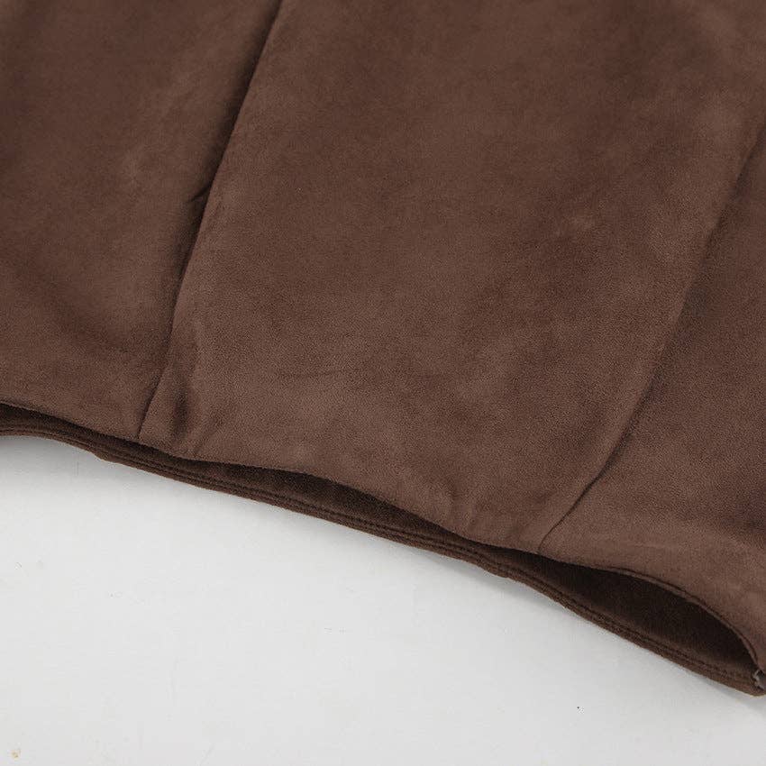 Marayn - Wholesale Skirt - Women's - Vintage Brown Knit Midi Skirt Chic Fall Style12