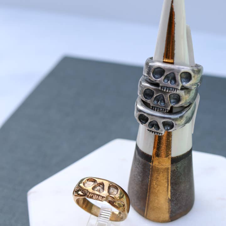 First Born Skull Ring voor wholesale door Peterson MADE