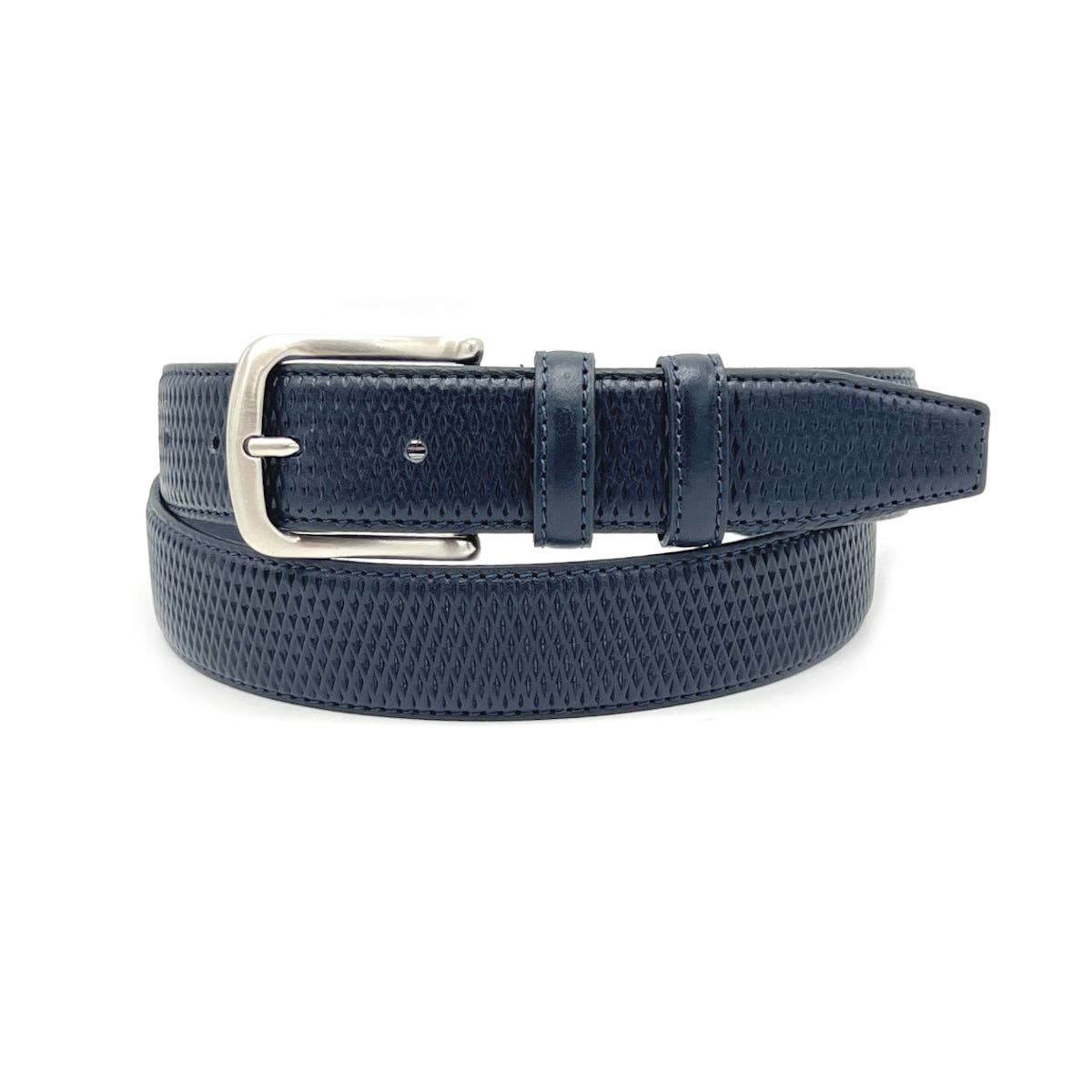 Suie Valentini srl - Wholesale Belt - Men's - Men's Embossed Genuine Leather Belt, Made in Italy, Suie Valentini, art. 301/357