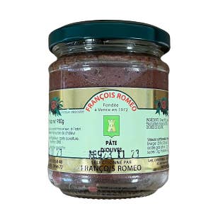 François Roméo - Wholesale Olive Oil - Black Olive Paste 180 Gr0