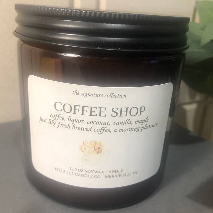 Bougie en cire de soja - Café pour la vente par Eco Soul Candle Co
