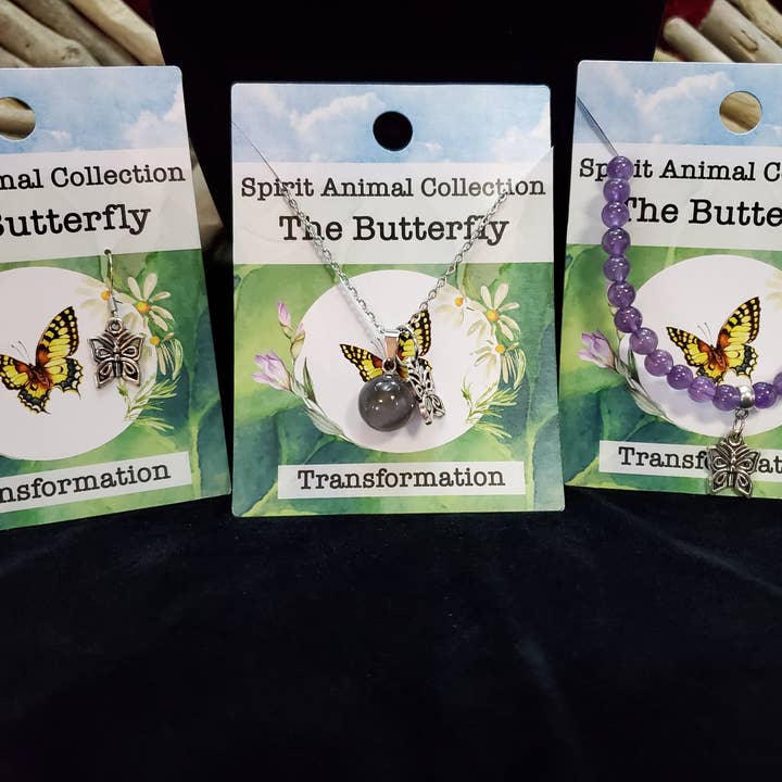 Nature's Retreat – Engroshandel Armbånd med vedhæng – Spirit Animal: Ædelsten Stretch Armbånd 1 stk ~ Display Ready