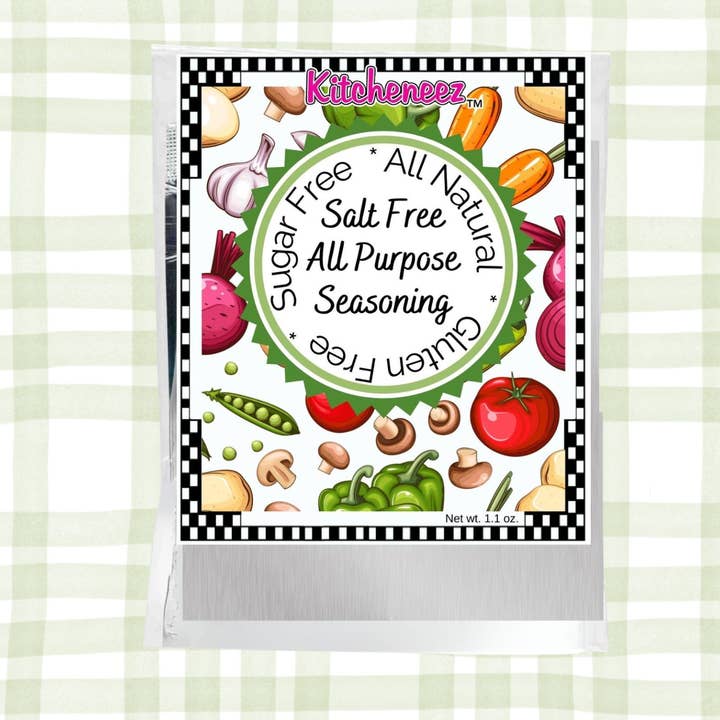 Salt Free All Purpose Seasoning Spice for wholesale by Kitcheneez Mixes & More!