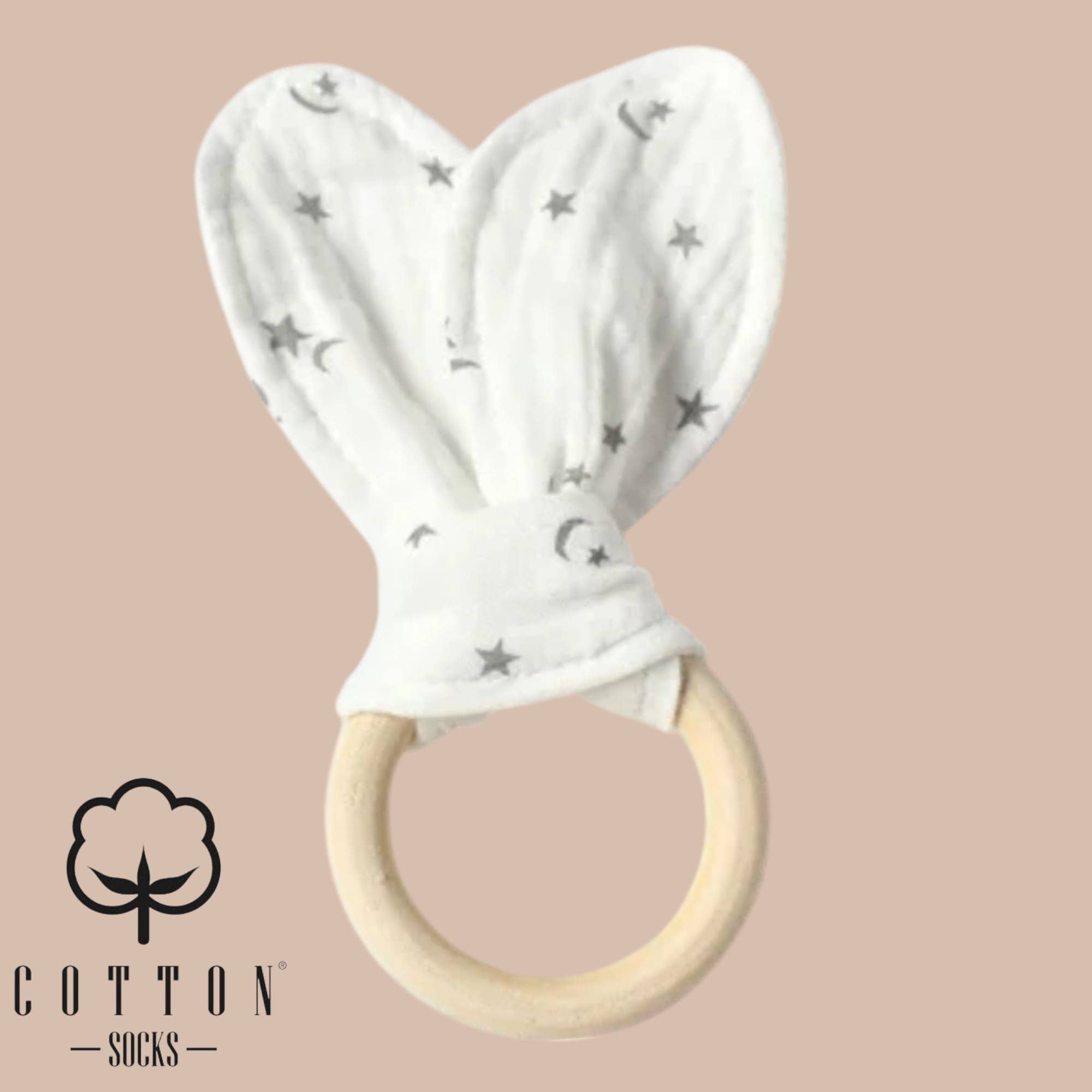 Cotton Socks - Wholesale Teether (Not Clip-On) - Baby - MC-04 Organic Cotton Muslin Teether 16 cm x 8 cm21