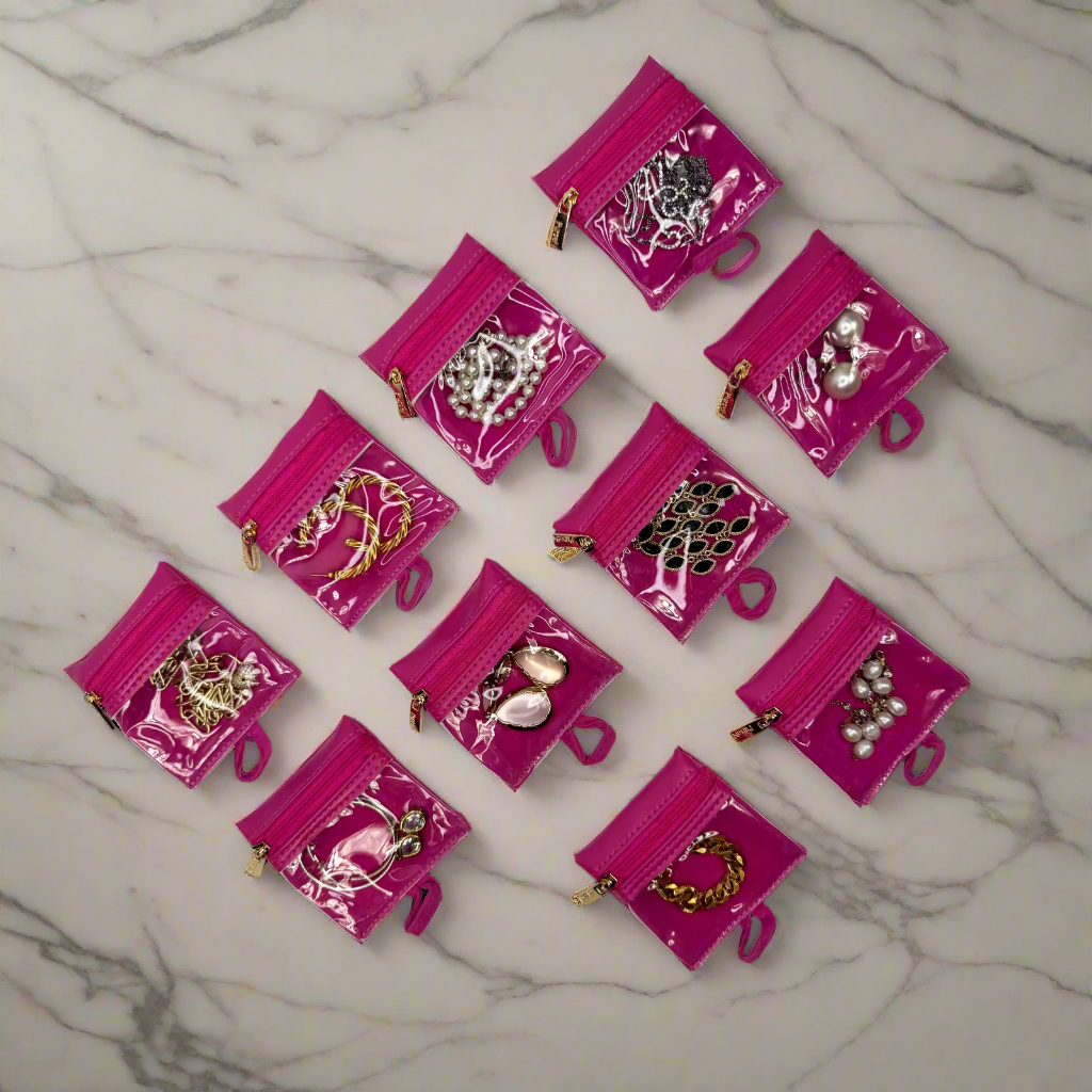 PurseN (new) - Wholesale Jewelry Box/Organizer - Oprah's Favorite Things 2021 - Ultra Jewelry Case - Fuchsia Velvet7