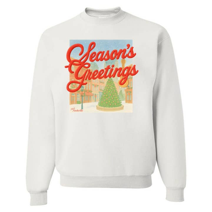 United Monograms - Wholesale Graphic Sweatshirt - Women's - PUFF Make It Yours™ 'Season's Greetings' Crewneck Sweatshirt29