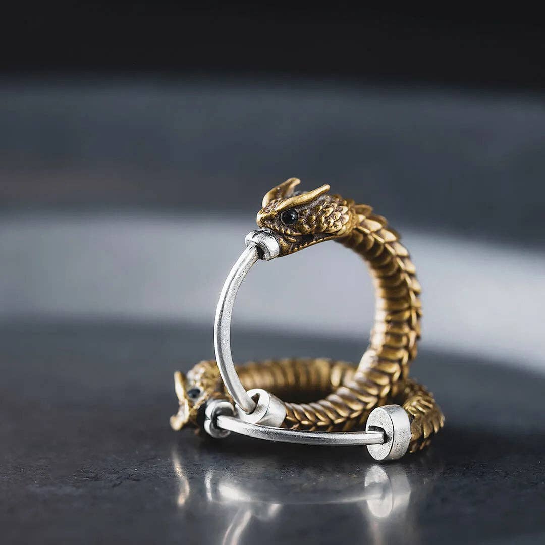 Coppertist.wu - Wholesale Hoop Earrings - Ouroboros Earrings12