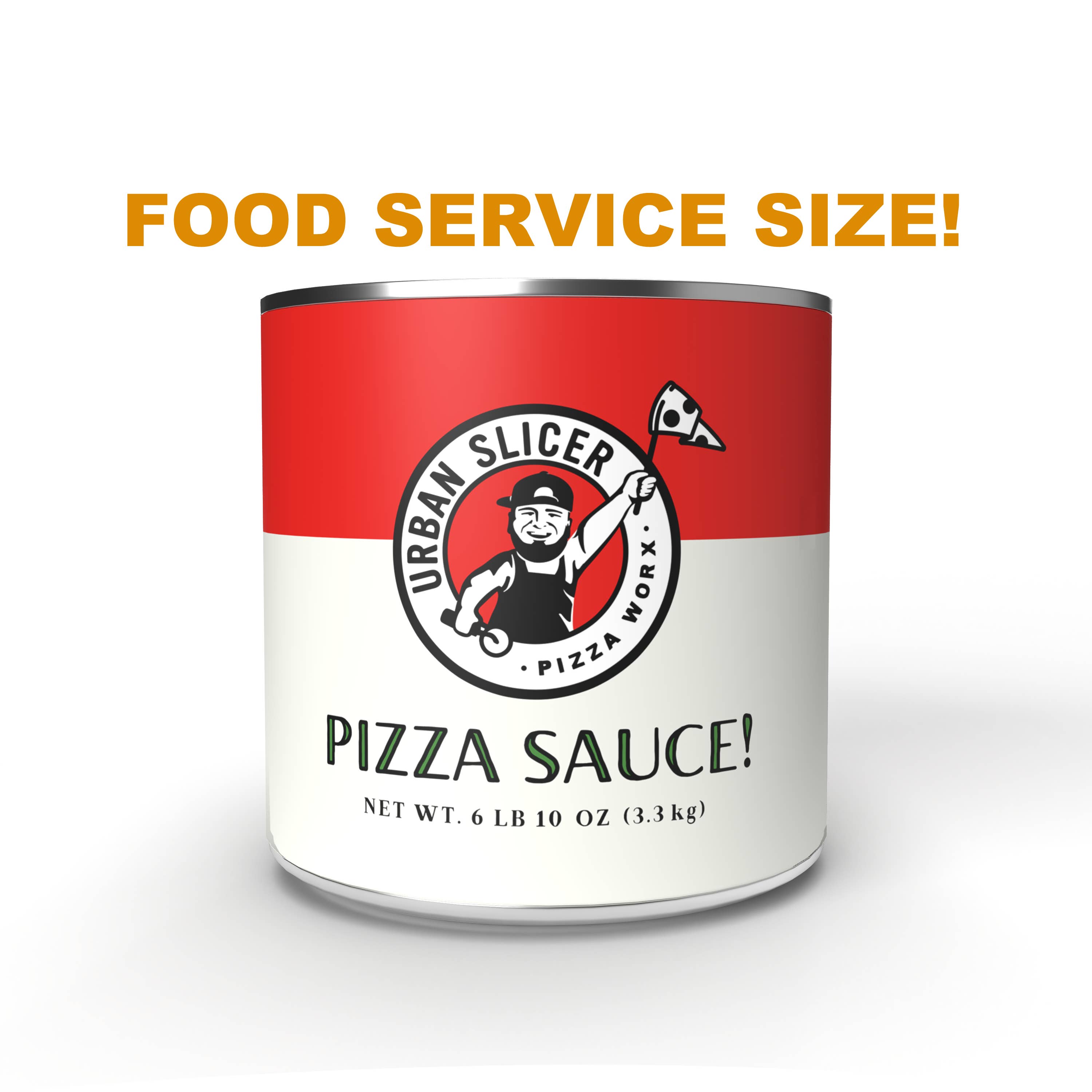Urban Slicer Pizza Worx - Wholesale Sauce - FOOD SERVICE Pizza Sauce #10 Cans (8lbs cans, very LARGE)