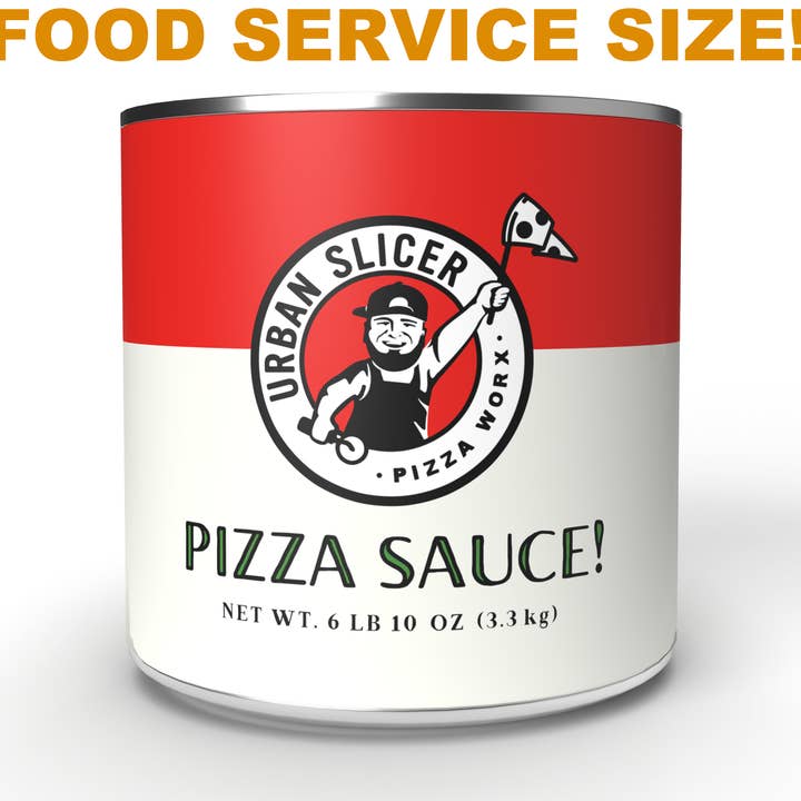 Urban Slicer Pizza Worx - Wholesale Sauce - FOOD SERVICE Pizza Sauce #10 Cans (8lbs cans, very LARGE)0