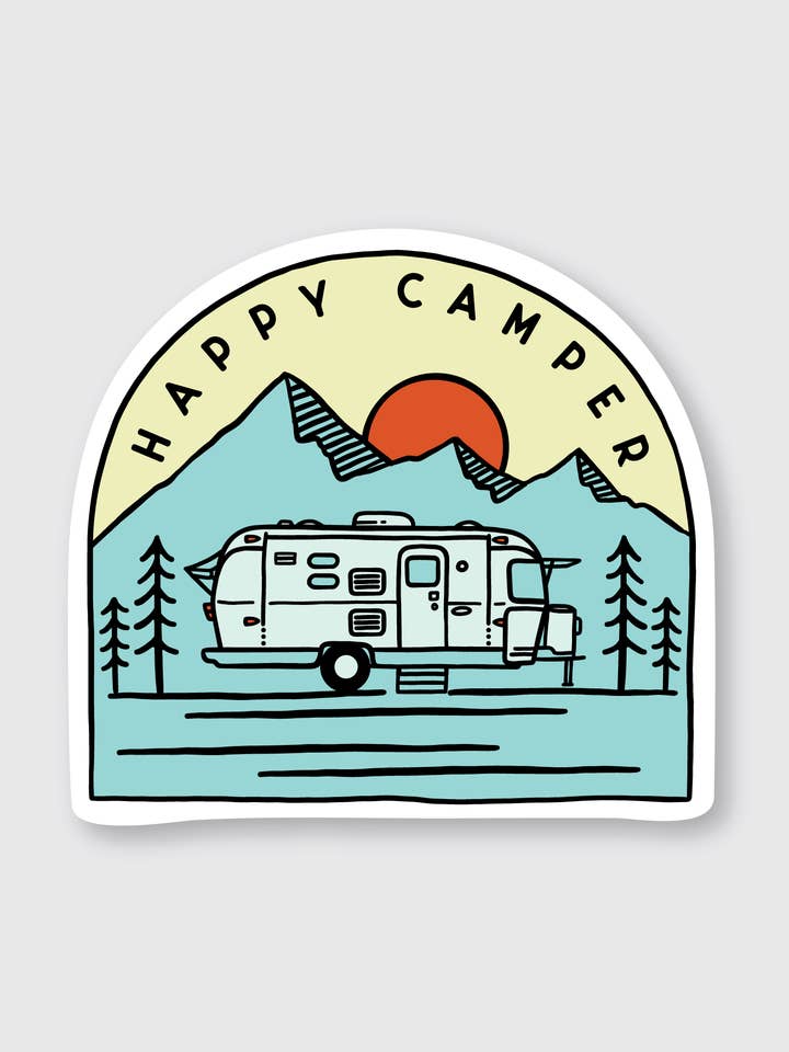 Trailer Camper Sticker for engroshandel hos Pike Street Press