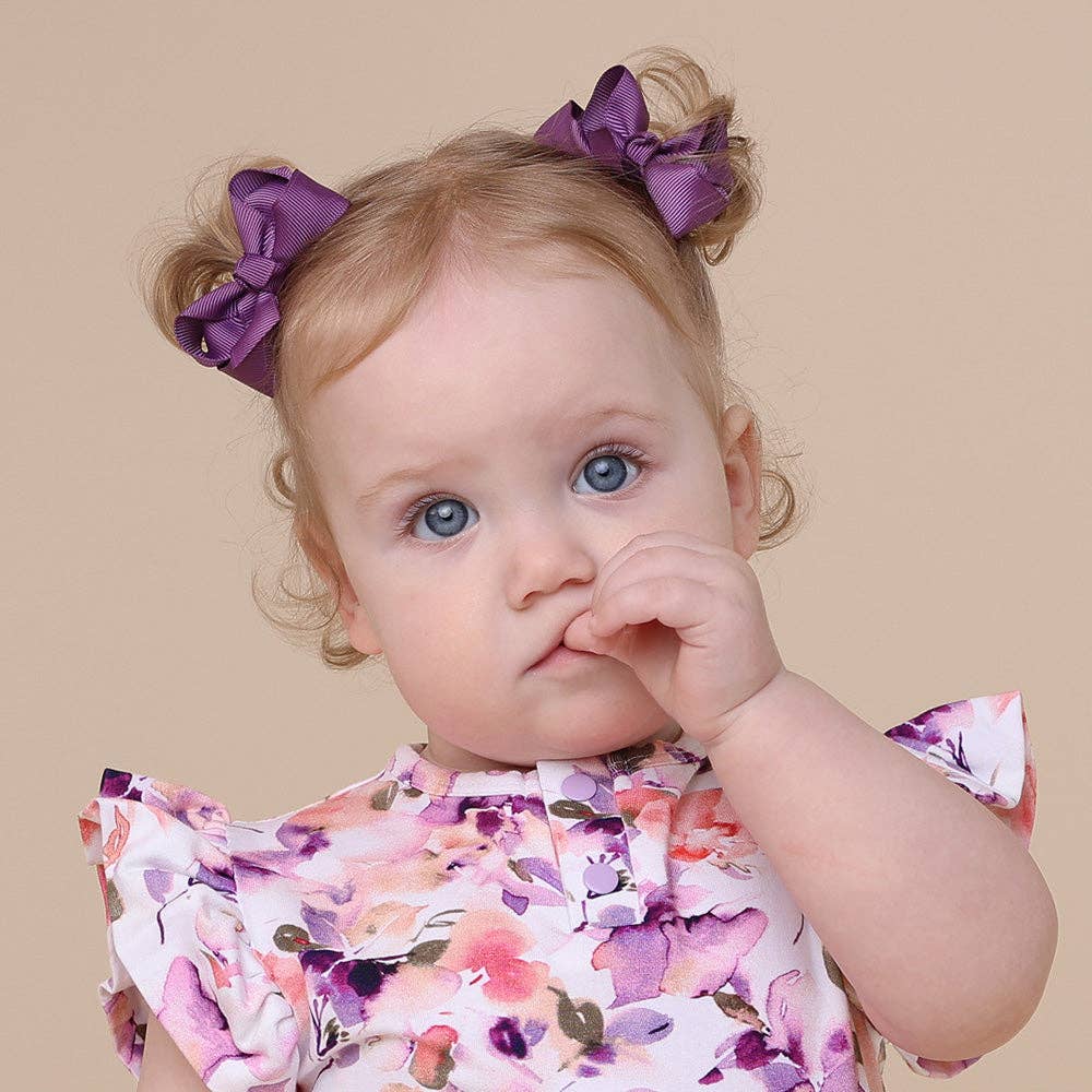 Snuggle Hunny - Vente Pince à cheveux – enfant - Pinces à cheveux queue de cochon en mûrier - Paire0