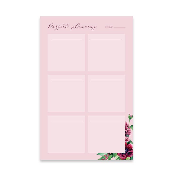 Bloc-notes de planification de projet pour la vente par Kaitlyn Ashlee Art & Design