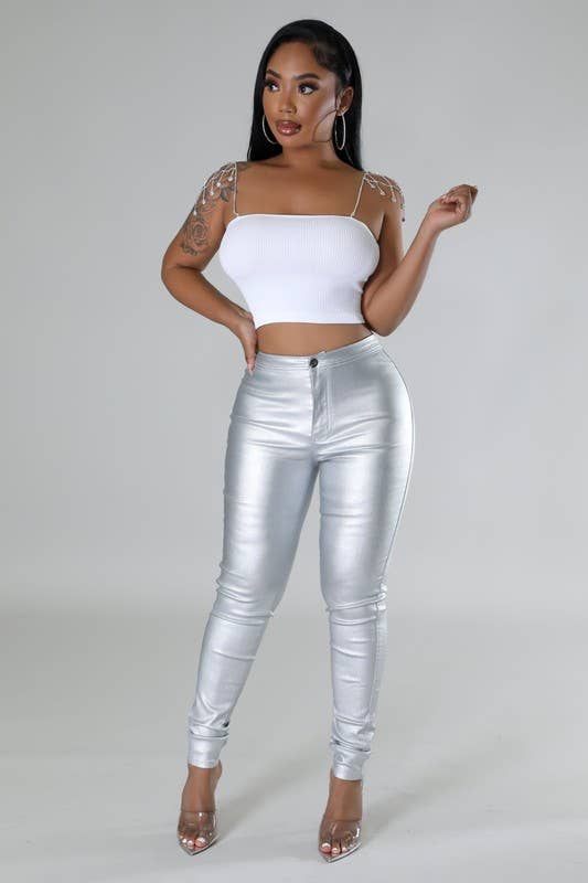 5besties inc – Engroshandel Bluse - Dame – Crop top med kædebånd11