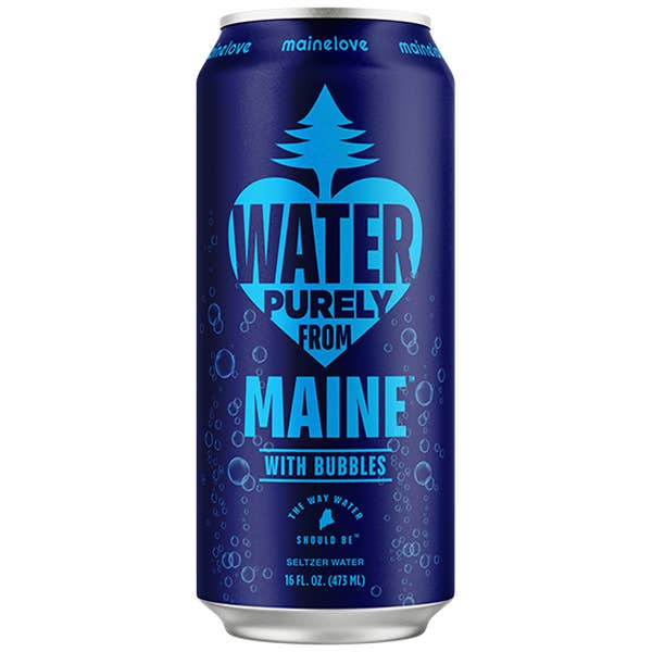 mainelove With Bubbles Seltzer 16oz | 12 Pack for wholesale by mainelove