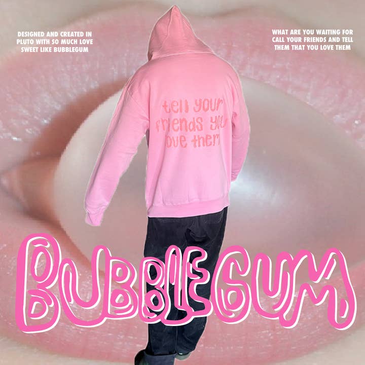 Bubblegum Hoodie for wholesale by biig Pluto