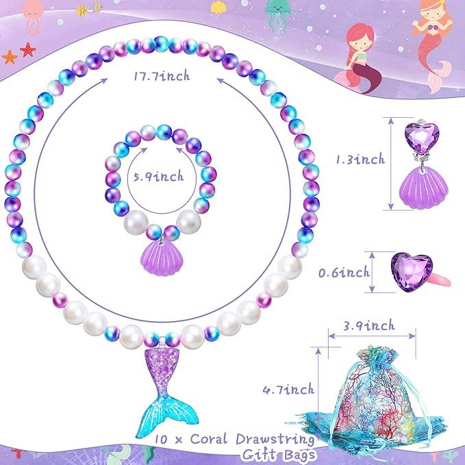 Crover - Wholesale Jewelry Set - Mermaid Jewelry Set (Assorted Color)2