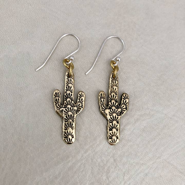 HELIOTROPE - Wholesale Dangle Earrings - Spiny Saguaro Dangle Earrings1