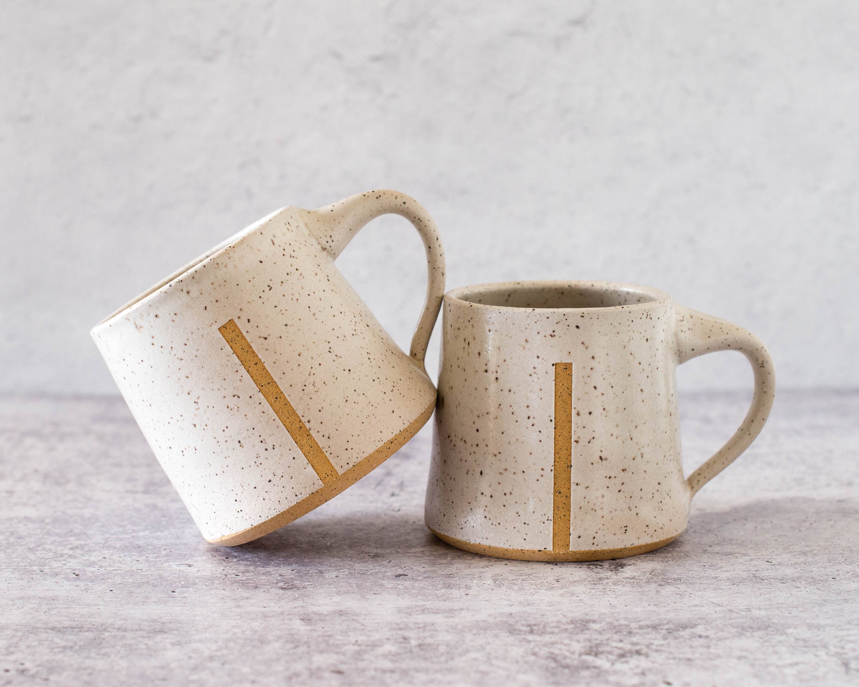 ZZIEE Ceramics - Wholesale Coffee Mug - Handmade Ceramic Mug in Speckled White3