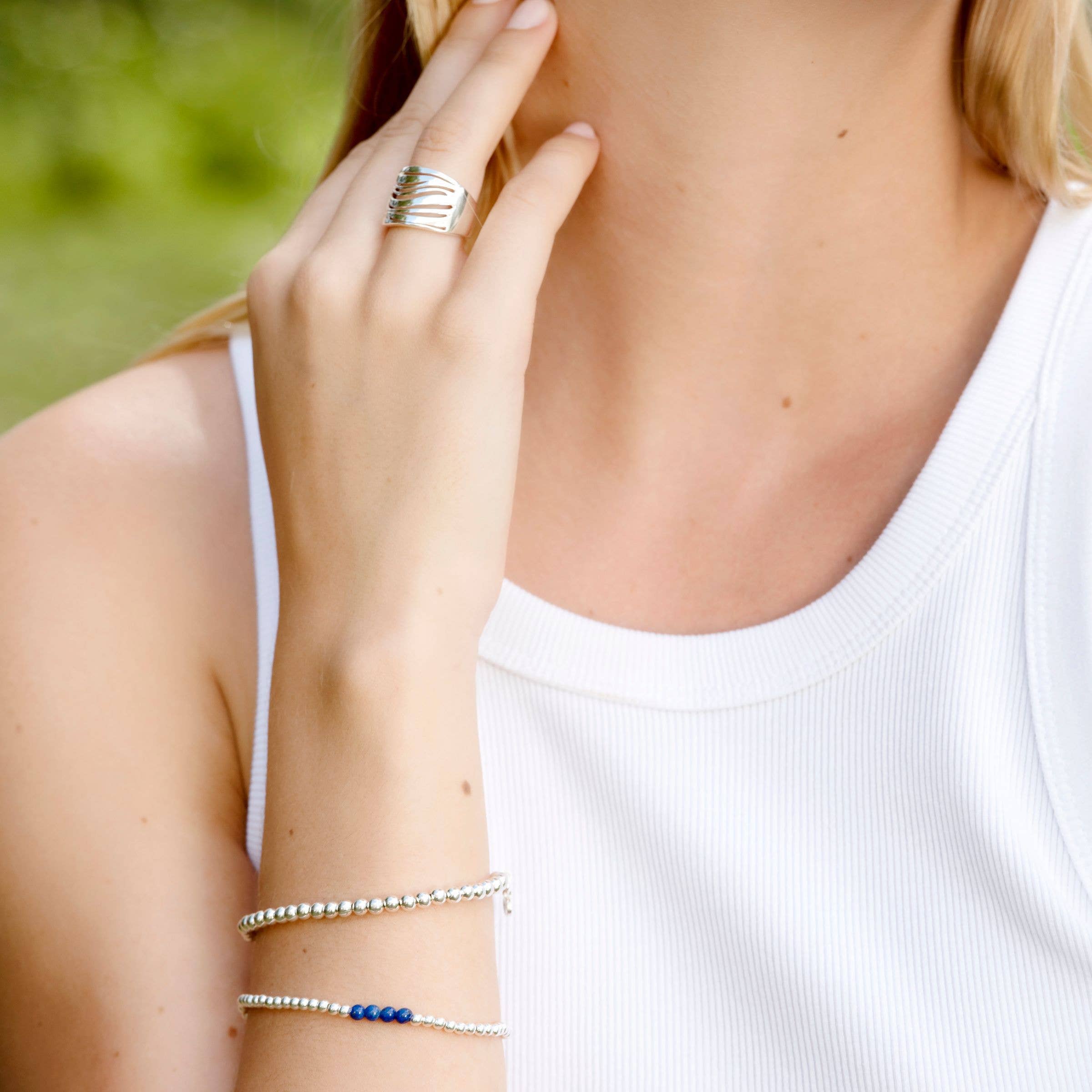bleu Bracelet Silpada « Loyalty » en lapis-lazuli naturel en vente sur Faire2