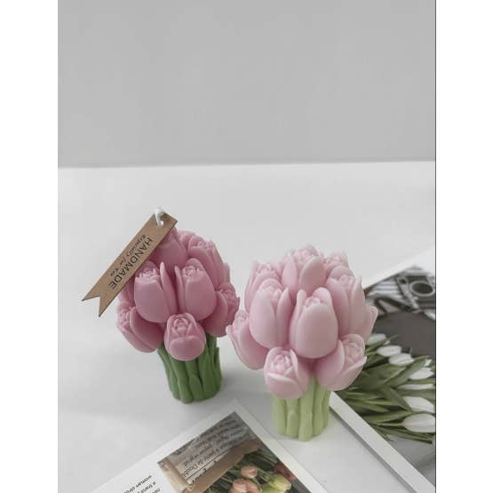 Llum del Sol - Wholesale Novelty Candle - Tulip Flower Candle | Soy Wax Scented Candle2