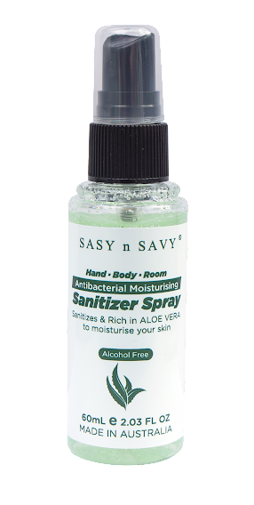 Sasy n Savy Pty Ltd - Wholesale Hand sanitiser - Alcohol Free Sanitizer Spray - Hands, Body and Room - 60ml0