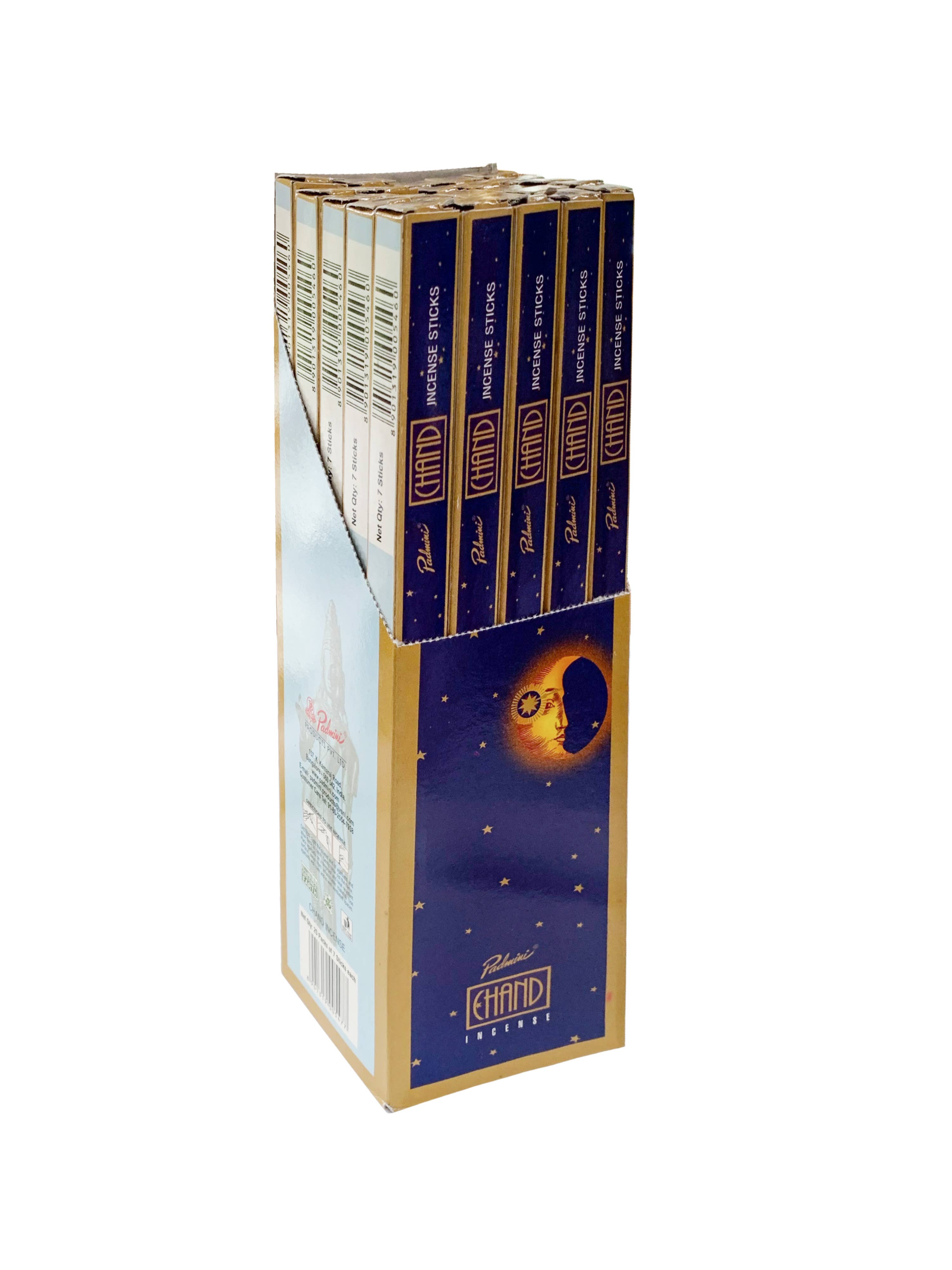 Artschatz LLC - Wholesale Wierook - Chand ~ Padmini wierookstokjes (doos van 25 pakjes met elk 7 stokjes)0