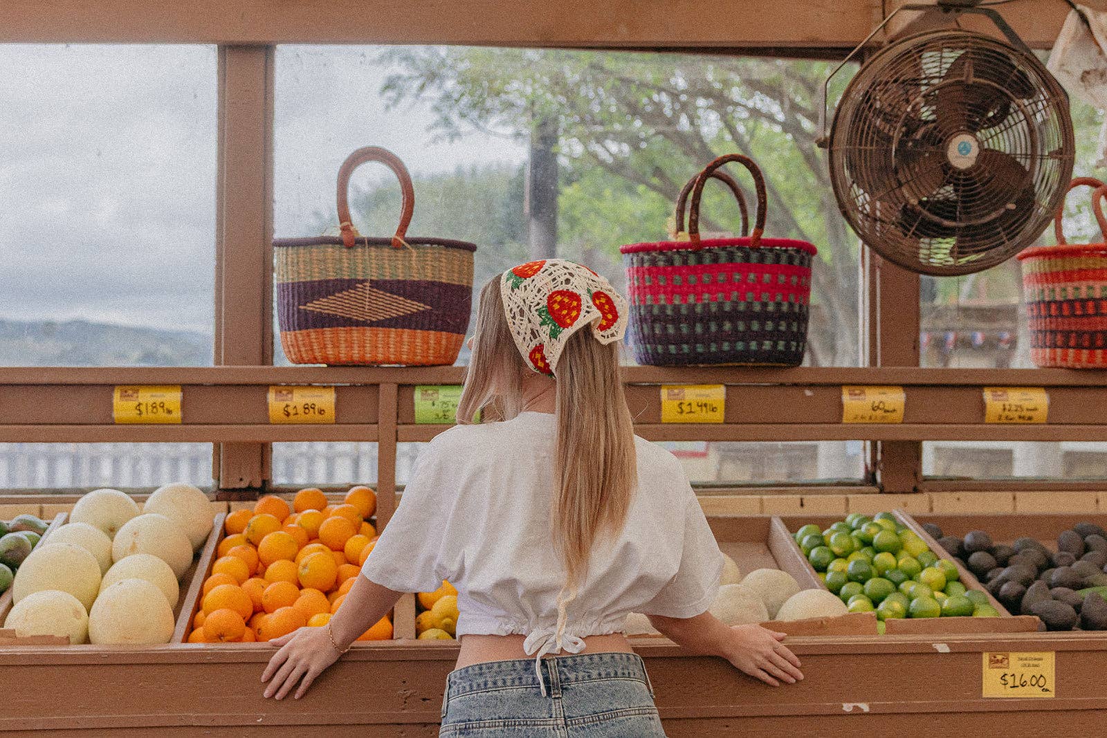 KAXI - Wholesale Bandana - Women's - KNITTED FARMERS MARKET BANDANA (2 PATTERNS)10