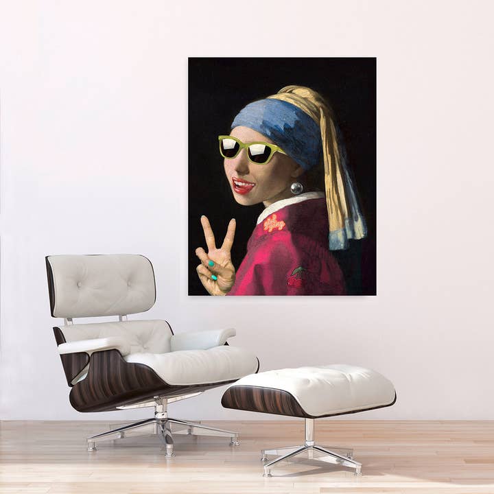 Selected Artworks Italia - Wholesale Art Print - Pop art painting, on canvas: Spencer, Leisure Time, The Girl1