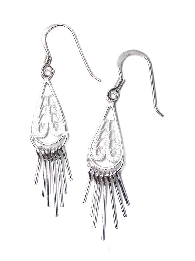 Lille Tear Shape Filigran ørering for engroshandel hos Zig Zag Asian Collection