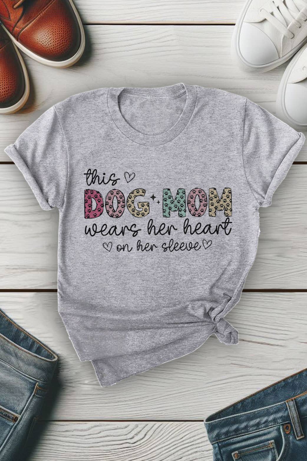 Top Avenue - Vendita all'ingrosso Maglietta serigrafata - Donna - This Dog Mama Wats Her Her Her Her Her Her Her Her Her Her Her Her Her H2