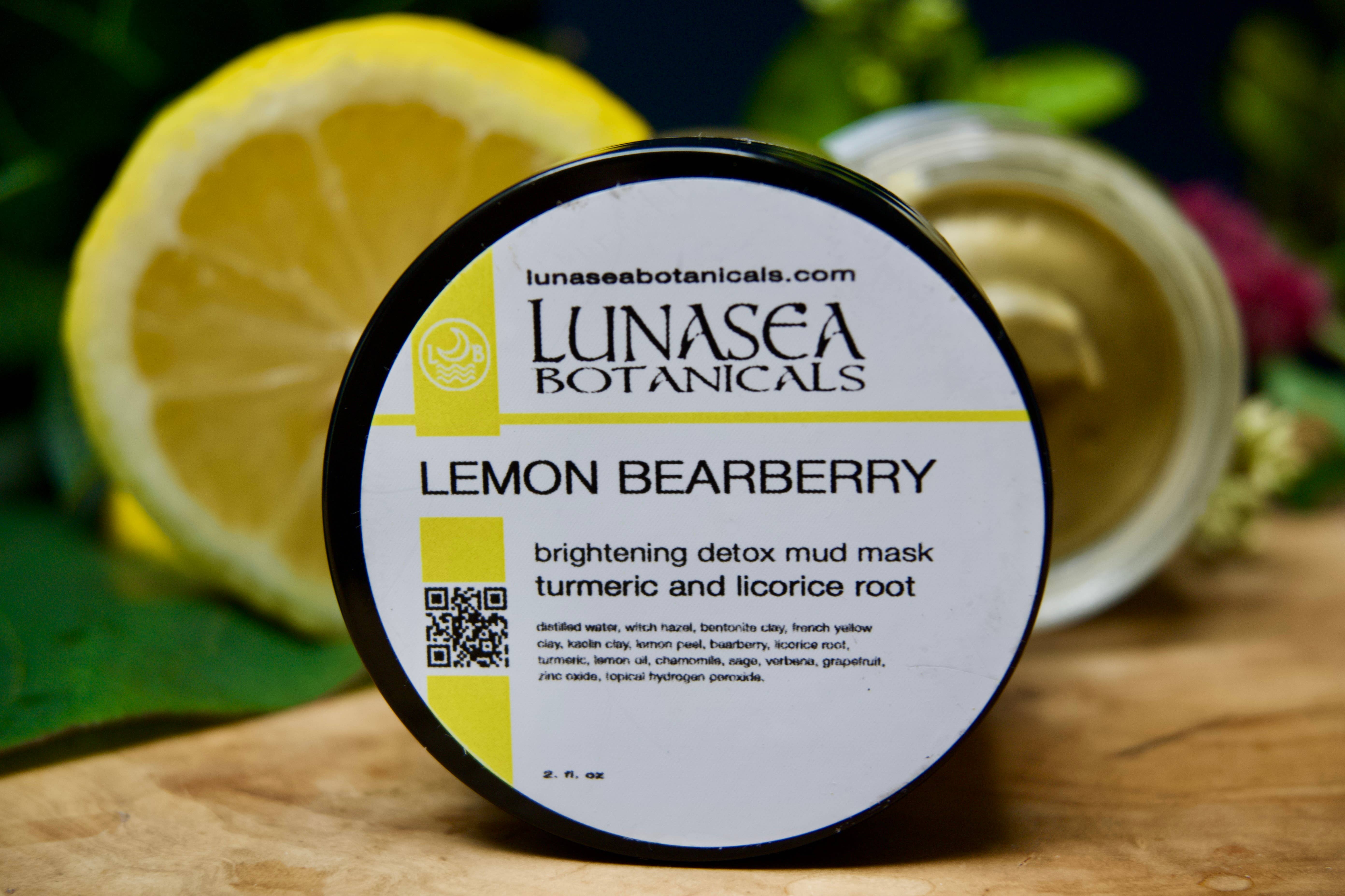 lunasea botanicals – wholesale Ansiktsmasker – Citron Mjölon Brightening Detox Mud Mask1
