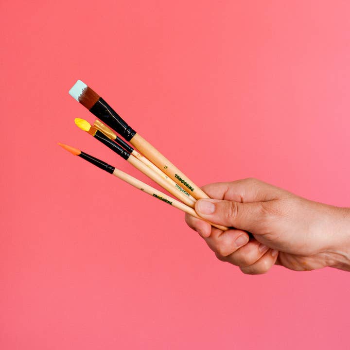 Tangerine Art Kits - Wholesale Paint/Wax Brush - Paint Brush Set2