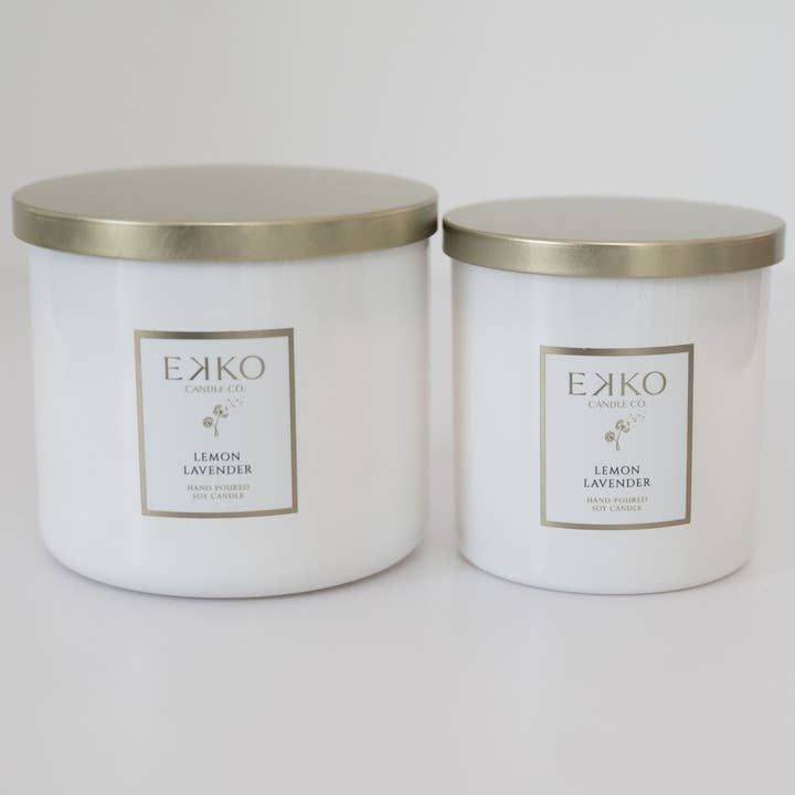 Lemon Lavender 9.5 oz & 17 oz for wholesale by EKKO Candle