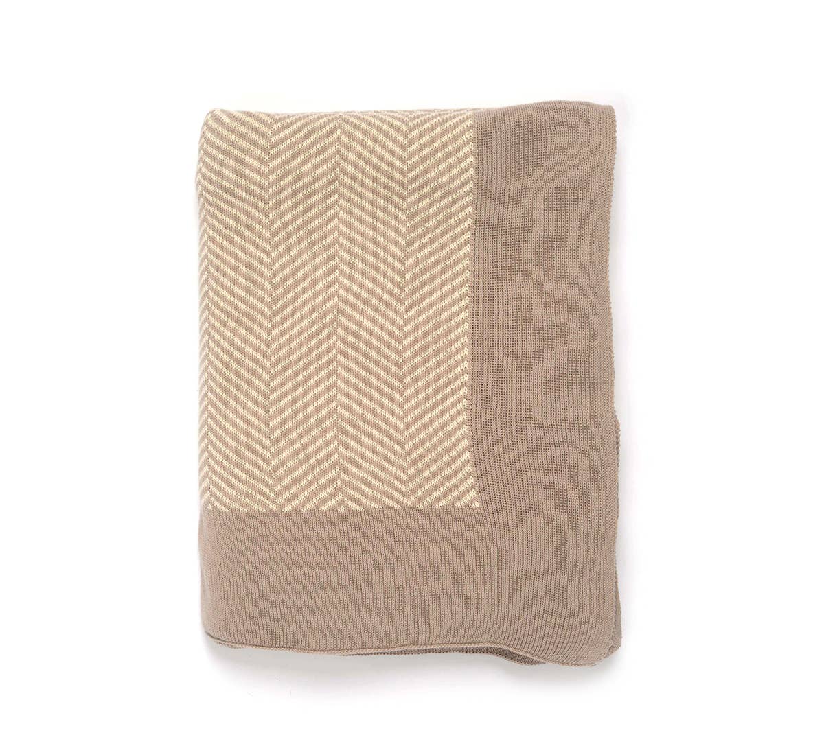 Darzzi - Wholesale Throw Blanket - Herringbone Cotton Knit Throw Blanket3