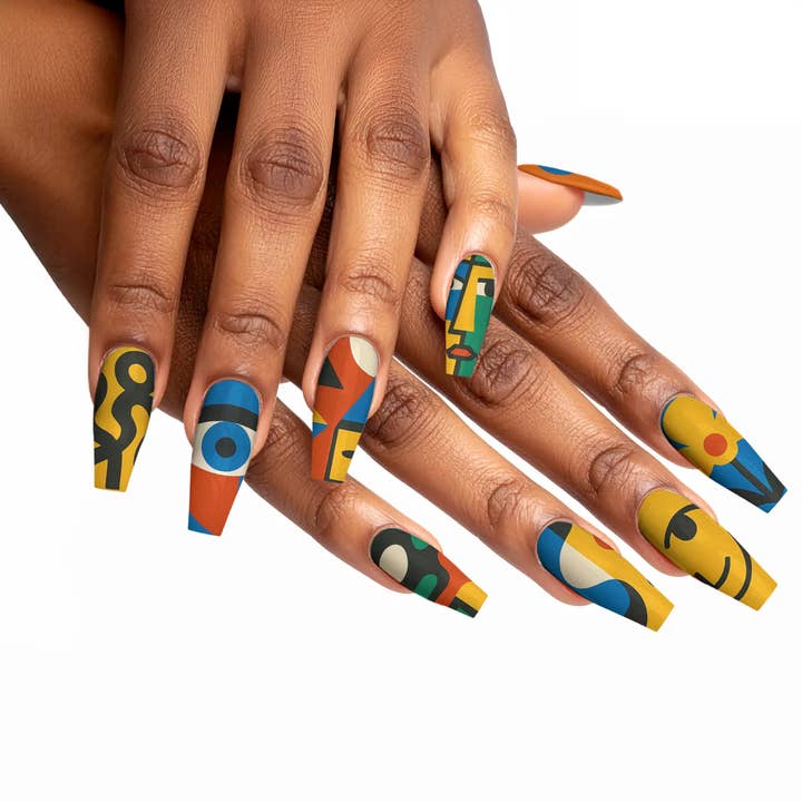 FYNE BODY - Wholesale Press-on/fake nails - Swirl Whirl Abstract Art Press-On Nails35