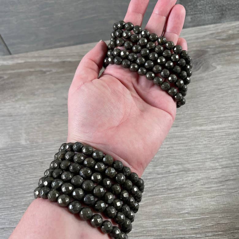 Keystone Crystals - Wholesale Beaded Bracelet - Polyhedral Gemstone Bracelet 8mm  – Assorted Crystals for Retail and Gift Shops15