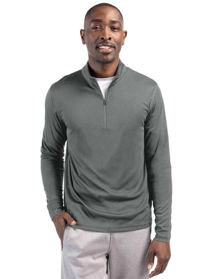 Clique Spin Eco Performance Half Zip Mens Pullover for wholesale by Cutter & Buck