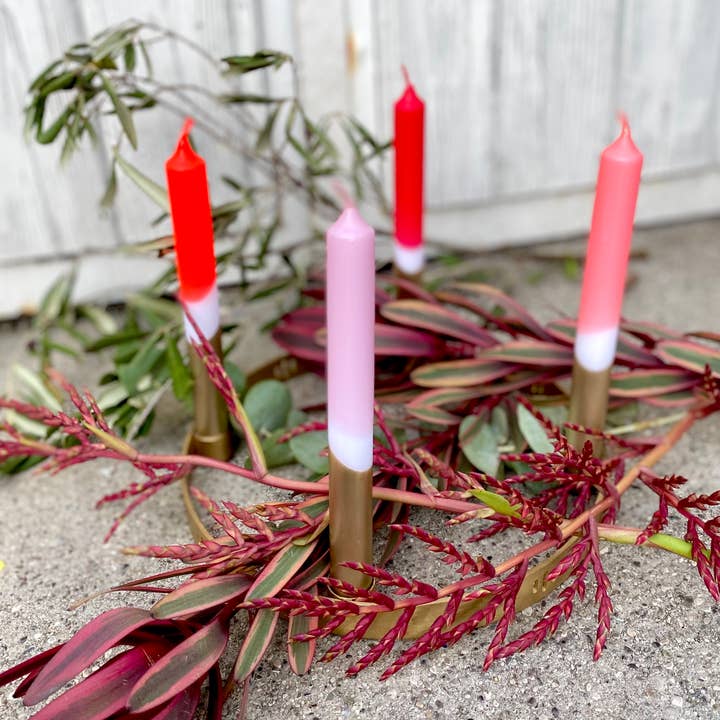 Pink Stories – Großhandel Konische Kerze/Kerzenhalter – Dip Dye Neon * Weihnachtsbeleuchtung