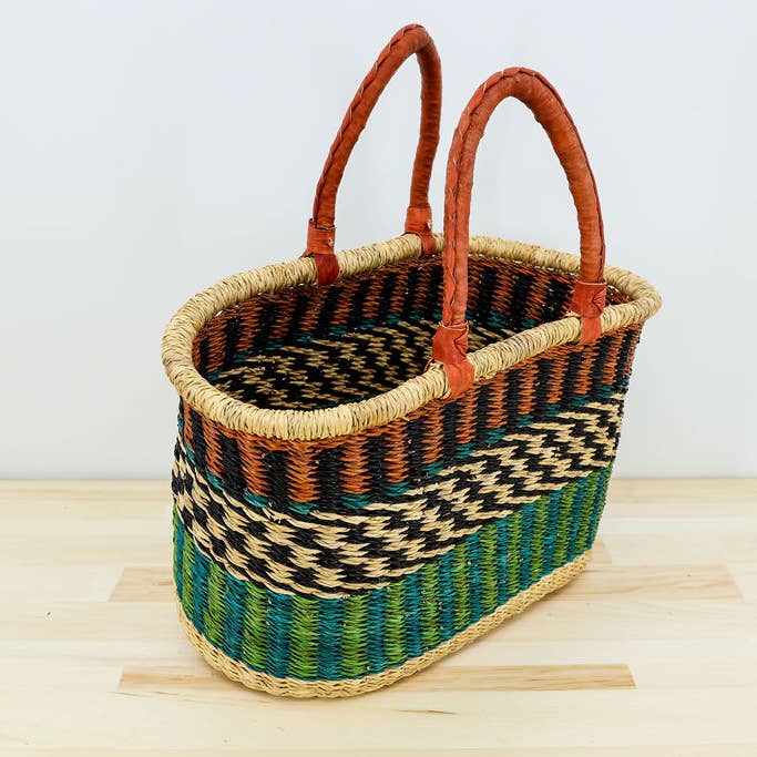 Gitzell FairTrade - Wholesale Basket - Market Basket/ Bolga Basket, oval